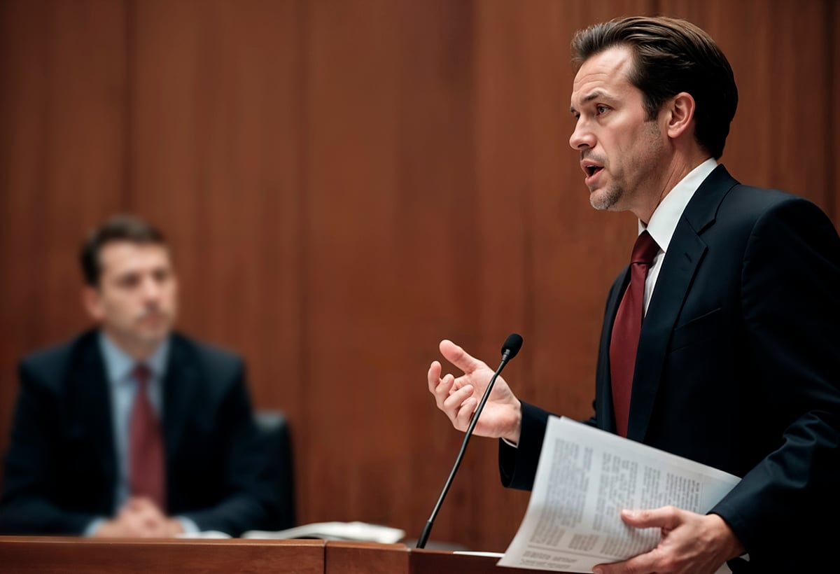 Equipment appraiser acting as an expert witness in court