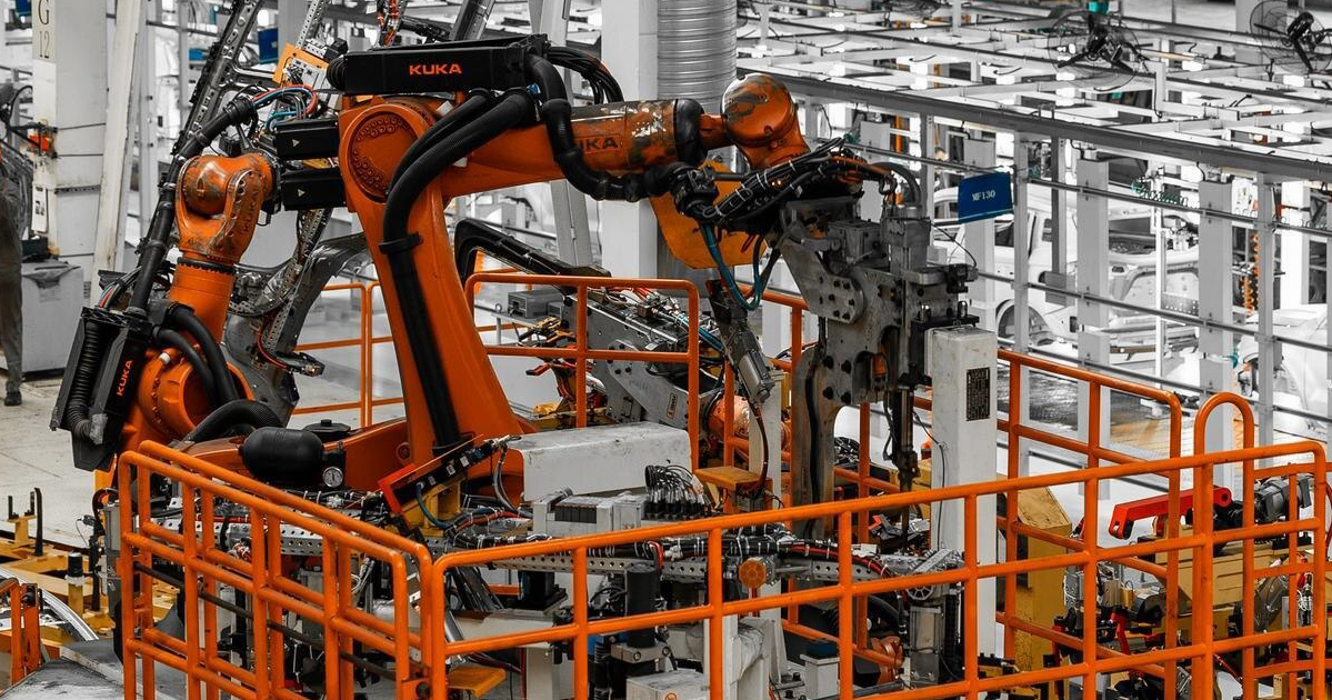 Industrial machinery robotic assembly line used for collateral lending equipment appraisal